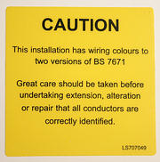 New Cable Colour Caution Labels product image