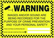 CCTV Warning Sign product image