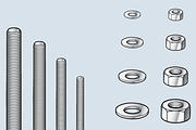 Threaded Rod, Hex Nuts, Bolts & Washers product image
