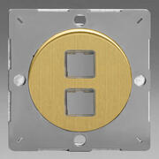 European Keystone VariGrid Data Plate - Brushed Brass product image 2