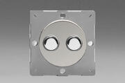 European Push On/Off VariGrid Light Switches - Polished Chrome product image 2