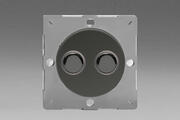 European Push On/Off VariGrid Light Switches - Iridium product image 2