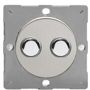 European Push On/Off VariGrid Light Switches - Satin product image 2