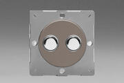 European Push On/Off VariGrid Light Switches - Pewter product image 2