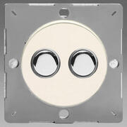 European - Push On/Off VariGrid Impulse Switch - Matt White product image 2