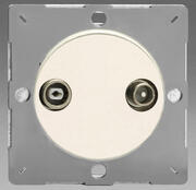 European - Radio/TV VariGrid Termination Socket - Matt White product image