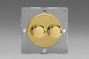 European VariGrid Dimmers - Brushed Brass product image 2