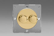 European VariGrid Dimmers - Polished Brass product image 2