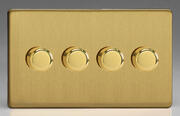 Varilight - Screwless Brushed Brass - 120w 2 Way V-PRO Silent Trailing Edge LED Dimmers product image 4