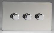 Varilight - Screwles - Polished Chrome - 120w 2 Way V-PRO Silent Trailing Edge LED Dimmers product image 3