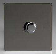 European 2 Way Push On/Off Rotary LED Dimmer - Iridium product image 2