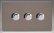 Varilight - Silent Trailing Edge LED Dimmer Switch - Screwless Pewter product image 3