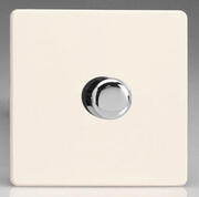 Varilight - Silent Trailing Edge LED Dimmer Switch - Primed - Chrome product image