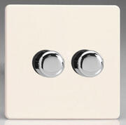 Varilight - Silent Trailing Edge LED Dimmer Switch - Primed - Chrome product image 2