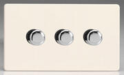 Varilight - Silent Trailing Edge LED Dimmer Switch - Primed - Chrome product image 3