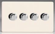 Varilight - Silent Trailing Edge LED Dimmer Switch - Primed - Chrome product image 4