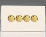 Varilight - Silent Trailing Edge LED Dimmer Switch - Primed - Brass product image 4