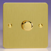 Varilight - Ultraflat Brushed Brass - 120w 2 Way V-PRO Silent Trailing Edge LED Dimmers product image