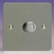 Varilight - Ultraflat Brushed Steel - 120w 2 Way V-PRO Silent Trailing Edge LED Dimmers product image