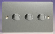 Varilight - Ultraflat Brushed Steel - 120w 2 Way V-PRO Silent Trailing Edge LED Dimmers product image 3