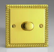 Varilight Georgian Brass  V-Com LED Dimmer Switch product image