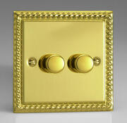 Varilight Georgian Brass  V-Com LED Dimmer Switch product image 2