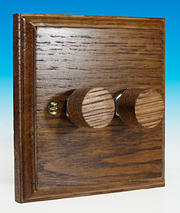 Kilnwood - Mains Dimmers - Medium Oak Finish product image
