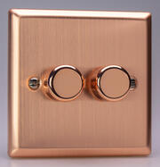 Varilight - Brushed Copper - 120w Silent Trailing Edge LED Dimmers product image 2