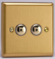 Varilight - 100w V-PRO IR Remote Control/Touch LED Dimmer -  Classic Brushed Brass product image 2