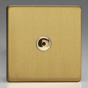 Varilight - Screwless Brushed Brass - 100w V-PRO IR Remote Touch LED Dimmers product image