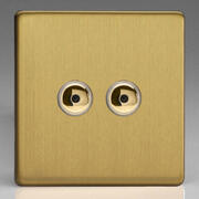 Varilight - Screwless Brushed Brass - 100w V-PRO IR Remote Touch LED Dimmers product image 2