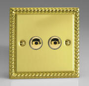 Varilight V-PLUS IR Remote Touch Master Dimmers - Georgian Brass product image 2