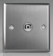Varilight - Brushed Stainless Steel - 100w V-PRO IR Remote Touch LED Dimmers product image