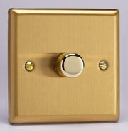 Varilight - Classic Brushed Brass - V-PRO Smart WiFi LED Dimmers product image