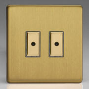 Varilight - Screwless Brushed Brass - V-PRO Multi-Point Touch Dimmers product image 2