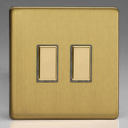 Varilight - Screwless Brushed Brass - V-PRO Multi-Point Touch Dimmers product image 6