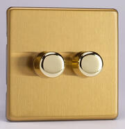 Varilight - Screwless Brushed Brass - V-PRO Smart LED Dimmers product image 4