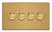 Varilight - Essential Collection - Silent Trailing Edge LED Dimmer Switch - Brushed Brass product image 4