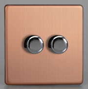 Varilight - Trailing Edge & LED Dimmer Switches - Copper - Screwless product image 2