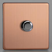 Varilight - Trailing Edge & LED Dimmer Switches - Copper - Screwless product image