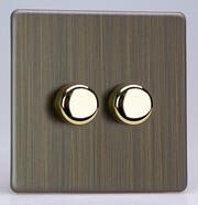 Varilight - Screwless Antique Brass - V-PRO Smart LED Dimmers product image 4