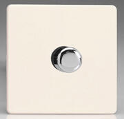 European - Push On/Off Rotary LED Dimmers - Matt White product image 2