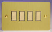 Varilight - Screwless Brushed Brass - V-PRO Multi-Point Touch Dimmers product image 4