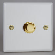 Vogue - Silent Trailing Edge LED Dimmer Switches - Matt White product image 2