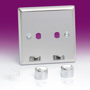 Mirror Chrome - Varilight Matrix Dimmer Plate Kits product image 2