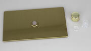 Varilight - Screwless Brushed Brass - Dimmer Plate Kits product image 3