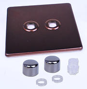 Varilight Matrix Dimmer Plate Kits - Mocha product image 2