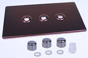 Varilight Matrix Dimmer Plate Kits - Mocha product image 3