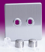 Varilight Matrix Dimmer Plate Kits - Stainless Steel product image 2
