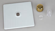 Varilight - Dimmer Plat Kits - Screwless Primed - Brass product image